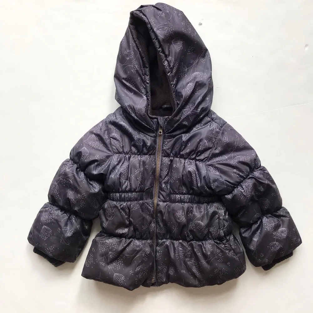 Old Navy blue print frost free jacket  EUC 3T